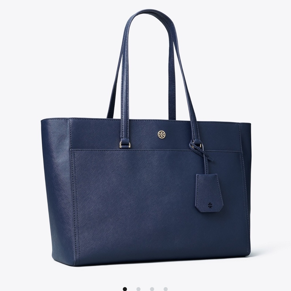 Tory Burch Robinson Double-zip Saffiano Leather Tote